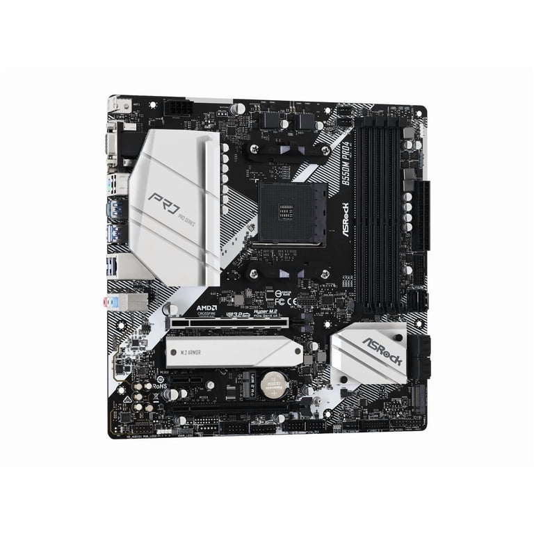 ASRock, Motherboard, Micro ATX, AMD B550, SATA 6Gb s - Walmart.com