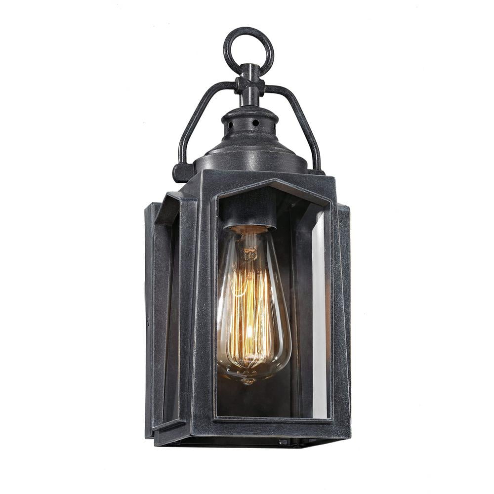 Home Decorators Collection 1Light Charred Iron Small Outdoor Wall