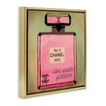 thumbnail image 4 of Stupell Industries Who Needs Paris Glam Perfume Fashion Painting Gold Floater Framed Canvas Art Print Wall Art, 18 x 18, 4 of 10
