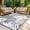 gray, variant on LUOVEN Waterproof Reversible Outdoor Rug 5x8 Plastic Straw Patio Rug for RV, Camping, Deck, Garden, Backyard, Porch, Gray & White