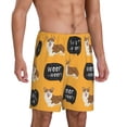 thumbnail image 2 of Fotbe Corgi Pajama Shorts for Men, Men's Pajama Bottoms, Sleepwear,Short Pajama Pants-XX-Large, 2 of 9
