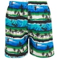 thumbnail image 4 of Mens Swimming Trunks, Mesh Lined Board Shorts 2 Side Pockets, Palms Sunset, Medium, 4 of 4