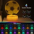 thumbnail image 3 of Football Night Light, 16 Color Cracked Design Night Light with Remote, Room Decor, 3 of 7