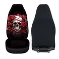 thumbnail image 6 of XYZCANDO Skull Floral Car Seat Covers for Woman Soft Car Front Seat Covers Full Protection Washable, for Van Truck Vehicle, 6 of 10