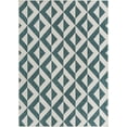 thumbnail image 2 of Rugs.com Jill Zarin Outdoor Collection Rug – 7' x 10' Teal Flatweave Rug Perfect For Bedrooms, Dining Rooms, Living Rooms, 2 of 9