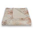 thumbnail image 3 of Creative Products Watercolor Florals On White 50 x 60 Coral Fleece Blanket, 3 of 3