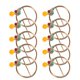 thumbnail image 1 of Houderco 10Ud Sujetadores Dorados Para Bufandas Accesorio Fácil De Usar Y Decorar, 1 of 6
