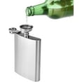 thumbnail image 2 of Flacon en Acier Inoxydable Ssdlv et Entonnoir 8oz 227ml,pour le Transport d'Alcool, 2 of 5