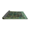 thumbnail image 2 of Ahgly Company Indoor Round Oriental Turquoise Blue Industrial Area Rugs, 5' Round, 2 of 4
