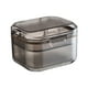 thumbnail image 2 of Caja portátil para dentaduras - vaso limpiador de retenedores de 3 capas con filtro, recipiente para baño de prótesis de viaje para remojar, almacenar y limpiar, 2 of 5