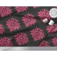 thumbnail image 2 of Soimoi polyester Crepe Fabric Seamless Baroque Damask Print Sewing Fabric Yard 52 Inch Wide, 2 of 3
