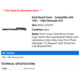 thumbnail image 2 of Dash Board Cover - Compatible with 1981 - 1986 Chevy K10 1982 1983 1984 1985, 2 of 9