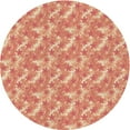 thumbnail image 1 of Ahgly Company Indoor Round Patterned Bright Orange Area Rugs, 7' Round, 1 of 6