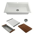 thumbnail image 4 of BOCCHI 1616-507-0126 Baveno Lux Dual-Mount 34 Granite Kitchen Sink in Milk White, 4 of 7