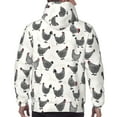 thumbnail image 7 of Daiia Funny Chicken for Men's Fashion Hoodies & Sweatshirts with Kangaroo Pocket Hooded Sweatshirt Breathable & Moisture Wicking-X-Large, 7 of 7