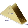thumbnail image 4 of Servilletero, servilleteros para mesas de cocina - Servilleteros planos de color dorado, servilletero de acero inoxidable, 4 of 5