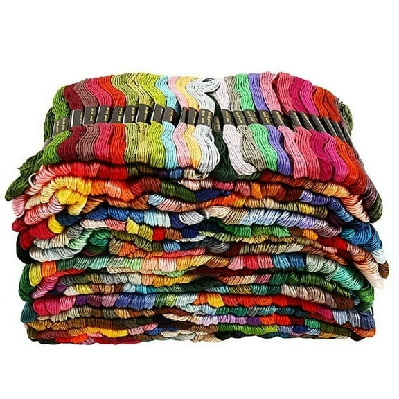 450Pcs Cotton DMC Cross Floss Stitch Thread Embroidery Sewing Skeins Multicolors