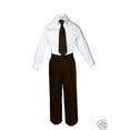 thumbnail image 6 of New Baby Infant Toddler Kid Formal Wedding Tuxedo Brown Boy Suit 5pc Set sz S-12, 6 of 7