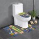 thumbnail image 1 of Los Thornberrys Juego de 3 alfombras de baño de coral fleece: tapete de baño + alfombra de inodoro en forma de U + funda de tapa de inodoro en forma de O, 1 of 6