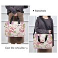 thumbnail image 6 of 16inch Laptop Briefcase, Business Laptop Bag with Detachable Strap & Padded Compartment, Water-Resistant Polyester，Pink Flamingos and Pelicans, 6 of 8
