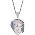 thumbnail image 1 of HSHDLDF Rappeur Hip Hop Exquise Commémorative Chaîne Collier 18K Or Micro-Pavé Simulé Diamant Zircon Cubique Collier pour Hommes Femmes, 1 of 6