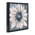 thumbnail image 3 of Stupell Industries Gilded Blue Blossom Black Framed Floater Canvas Wall Art design by Sophie 6, 18 x 18, 3 of 9