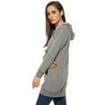 thumbnail image 5 of Zeagoo Women's Zip Up Hoodies Long Sleeve Fall Fleece Jacket Casual Oversized Tunic Hooded Sweatshirt With Pockets Winter Coats, 5 of 7