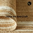 thumbnail image 5 of Jaipur Art And Craft Handmade Natural Jute Oval Area Rug Braided Reversible Floor Carpet Rug Size - (10x14 Sq Feet), (120x168 Inches), (300x420 CM), 5 of 8