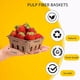 thumbnail image 2 of Paquete de 120 Cestas de Fibra de Pulpa para Frutos Rojos, para Fresas, Arándanos, Frambuesas, Uvas y , Contenedores para Cestas de Productos, 2 of 5