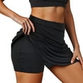 thumbnail image 5 of Yuanlong Womens Skirts Ladies Summer Athleisure High Waisted Skort Skirt For Running Tennis Golf Gym Casual Mini Skirts, 5 of 9