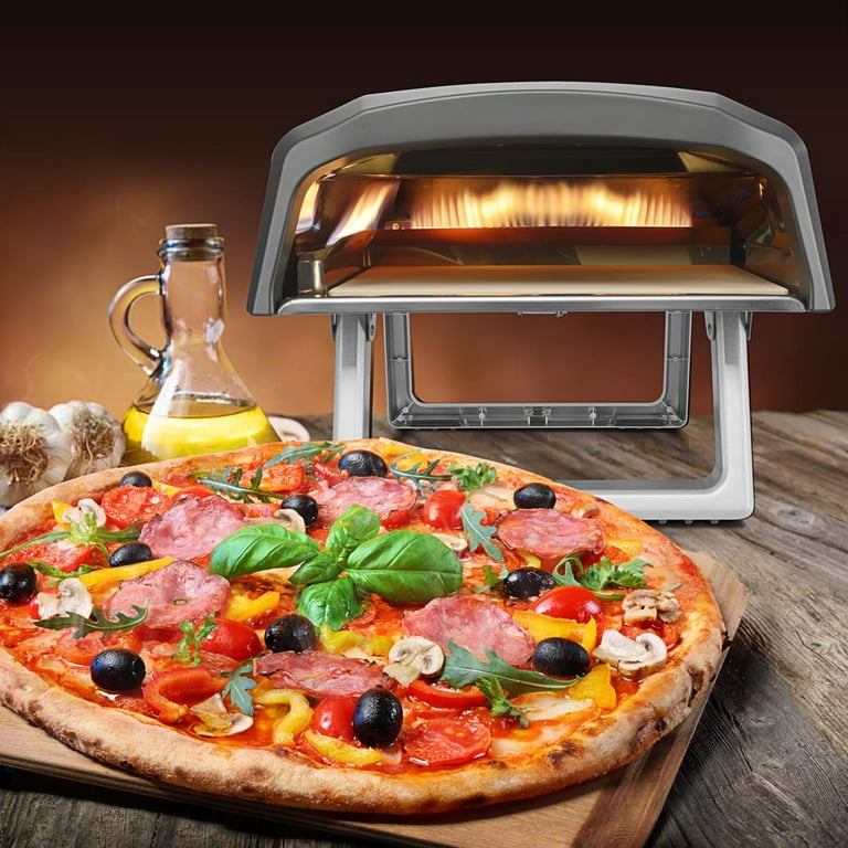 NutriChef Portable Outdoor Gas Pizza Oven Foldable Feet