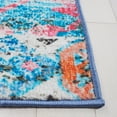 thumbnail image 5 of SAFAVIEH Riviera Dzvezda Abstract Polyester Machine Washable Area Rug, Light Blue/Pink, 9' x 12', 5 of 13