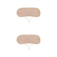 thumbnail image 2 of Baohd Machine Washable Castor Oil Pack Wrap for Easy Cleaning and Reuse Khaki 33 x 11cm 2Set, 2 of 6