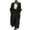 Black, variant on Virmaxy Knit Cardigan Women's Fashion Solid Color Midi Style Knit Cardigan Big Pocket Coat Long Cardigan Sweaters For Women Beige 2XL