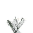 thumbnail image 2 of Perfect Holiday 6 Ft Snow Flocked Pre-lit Natural Alpine Christmas Tree with 482 Tips - Includes Metal Base Dia 32", 2 of 5