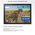thumbnail image 2 of ArtToFrames 26.6x19 Inch - 68x48 CM Black Puzzle Frame for 1000 piece Puzzles.1.25 Inch Custom MDF Puzzle Frames, Noir Black - Full Wrap - Comes with Economy Acrylic, 2 of 6