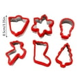 thumbnail image 2 of Stainless Steel Winter Holiday Cookie Cutter Set Includes Six Festive Shapes for Baking Enthusiasts 6PCS, 2 of 2