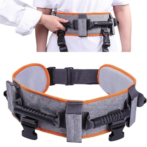 Lefeke Gait Belts Transfer Belts for Seniors with 7 Handles and Detachable Leg Straps, Patient Lift Assist Belt with Quick-Release Buckle for Elderly Care