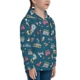 thumbnail image 3 of Disketp Vintage Tape Players And Skates Youth Hoodie Sweatshirt for Boys Girls Kids Pullover Hooded Classic Casual Essentials Hoodie-X-Large, 3 of 6