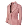thumbnail image 3 of MixMatchy Women's Classic Casual Work Solid Color Knit Blazer, 3 of 4