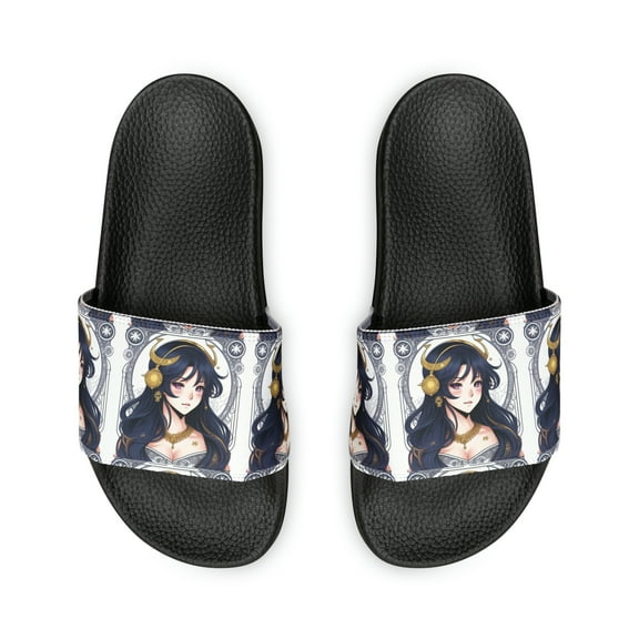 Libra Zodiac Anime Women's PU Slide Sandals