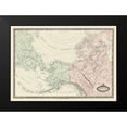 thumbnail image 2 of Renouard 18x14 Black Modern Framed Museum Art Print Titled - North America, Eastern Russia - Renouard 1860, 2 of 5