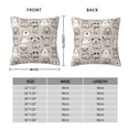 thumbnail image 2 of Pofeuu Puppy Print Double-sided plush pillowcase Square Throw Pillow Covers Pillows Cover for Living Room Bedroom Sofa Couch Cushion Cover（No pillow core）-26"x26", 2 of 7