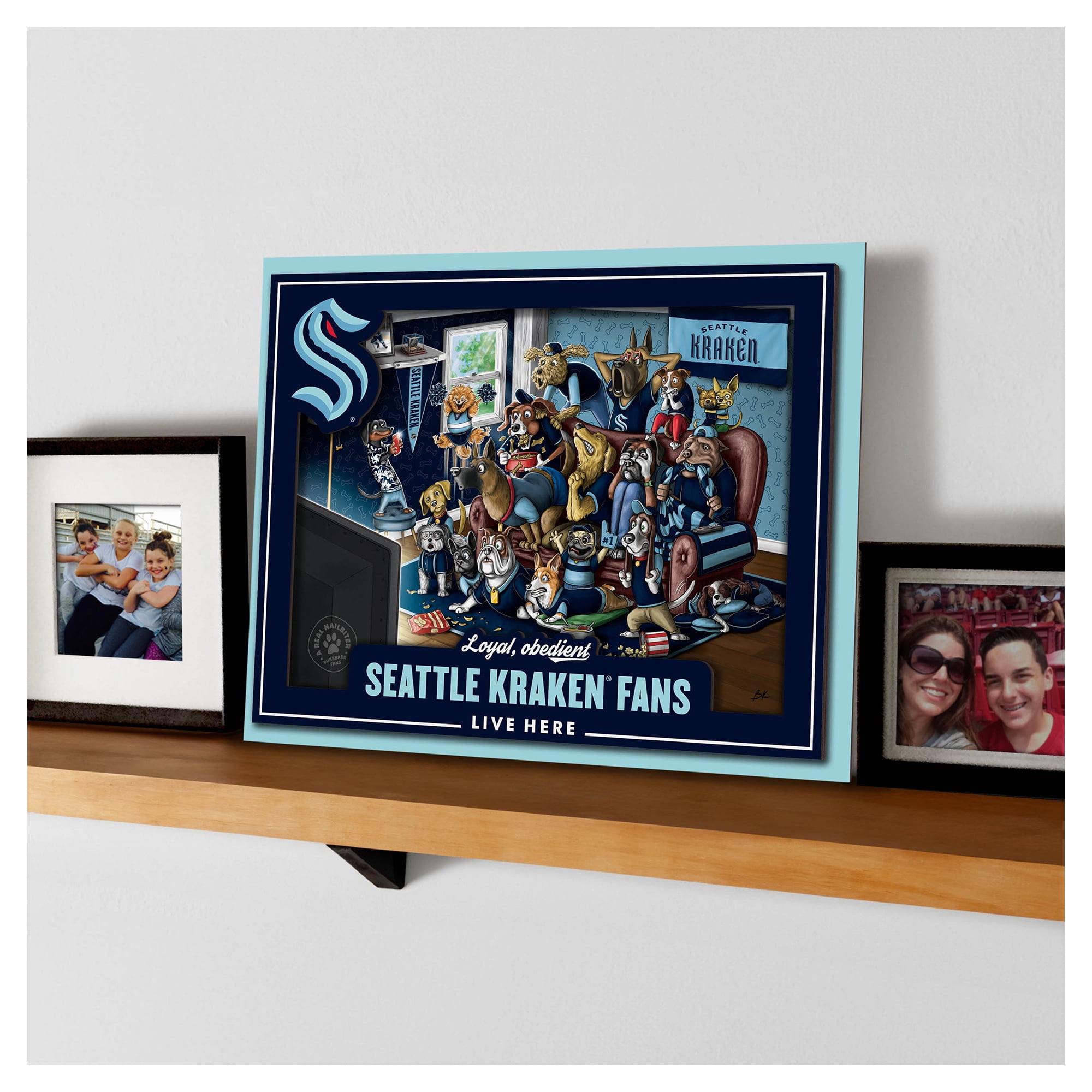 IDNA Seattle Kraken 13.25" x 17.25" Purebred Fans Wall Art