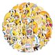 thumbnail image 2 of Pegatinas Bananas Cats de vinilo impermeables con forma de anime, 50 unidades/lote, 2 of 4