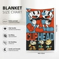 thumbnail image 5 of Cuphead Mugman Chalice Soft Blanket Fuzzy Fleece Anti-pilling Flannel Throw Blanket Decor Sofa Bed Blanket 40x60in, 5 of 7