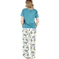 thumbnail image 2 of Lazy One Women's Pajama Set, Short Sleeves with Cute Prints, Relaxed Fit, No Wake Zone, 2 of 7