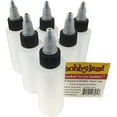thumbnail image 4 of Hobbyland Squeeze Bottles, LDPE Plastic Bottles, Natural Cylinder Bottles, Black and Natural Twist Caps (1oz, 20/410 Neck, 6 Bottles), 4 of 5