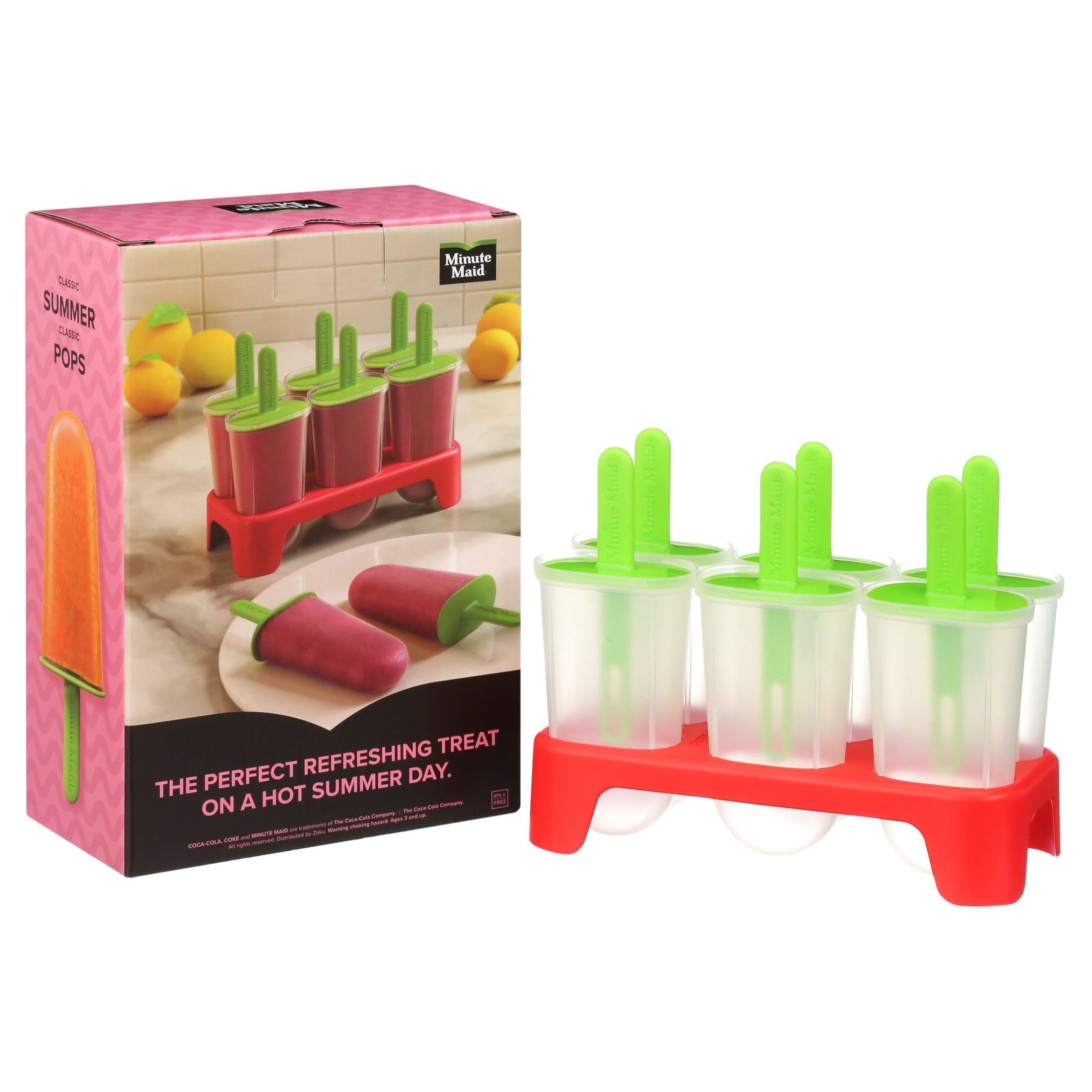 Minute Maid Set of 3 Ice Pop Molds - 1 Red, 1 Teal, 1 Purple - image 4 of 8
