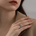 thumbnail image 3 of YUEHAO accessories Rings Adult Fashion New Three-color Carbon Fiber Couple Ring Titanium Steel Ring Blue 8, 3 of 6